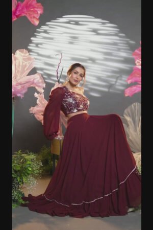 Malaika Arora Style Brown One Shoulder Top & Skirt