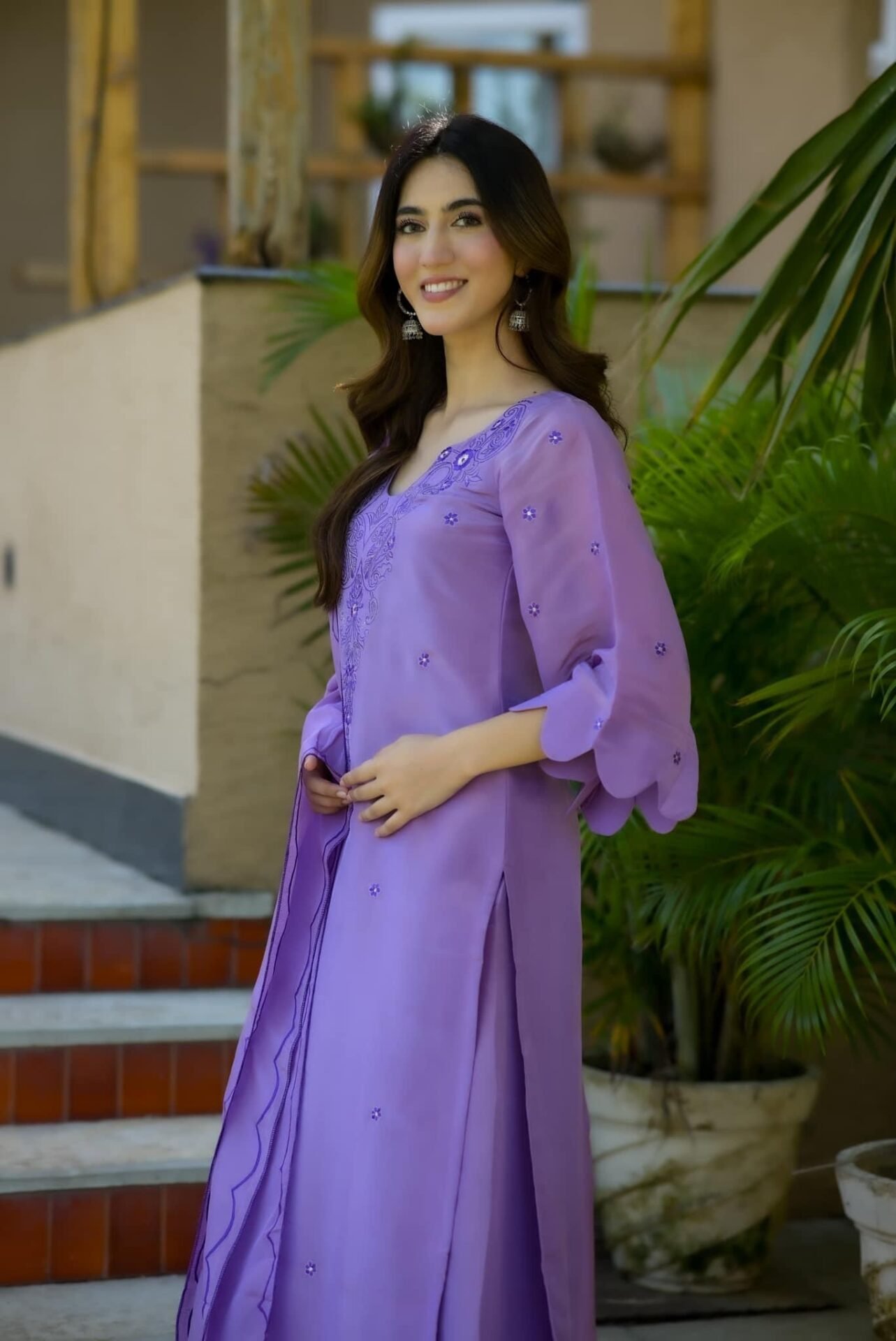Lavender Lustre cosmos suit set - Image 4