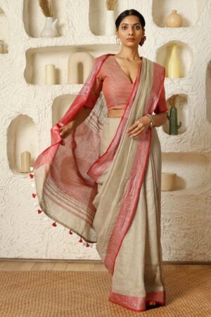 Mohini Linen Sari