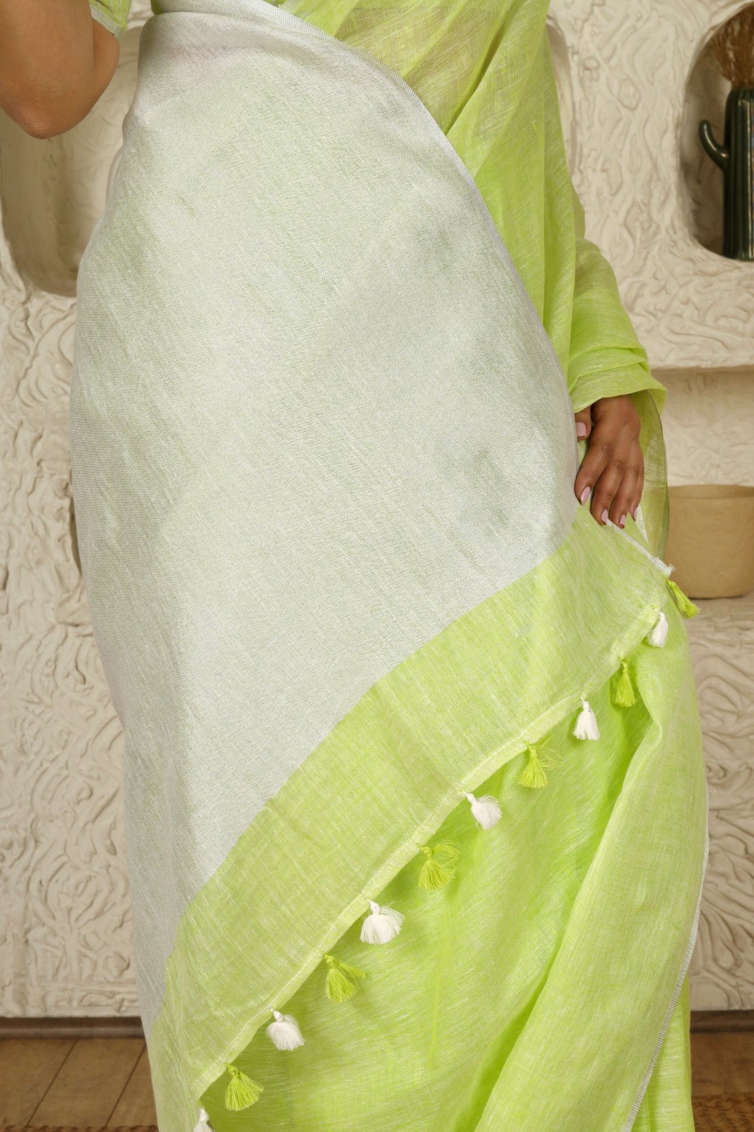 Laila Linen Sari - Image 3