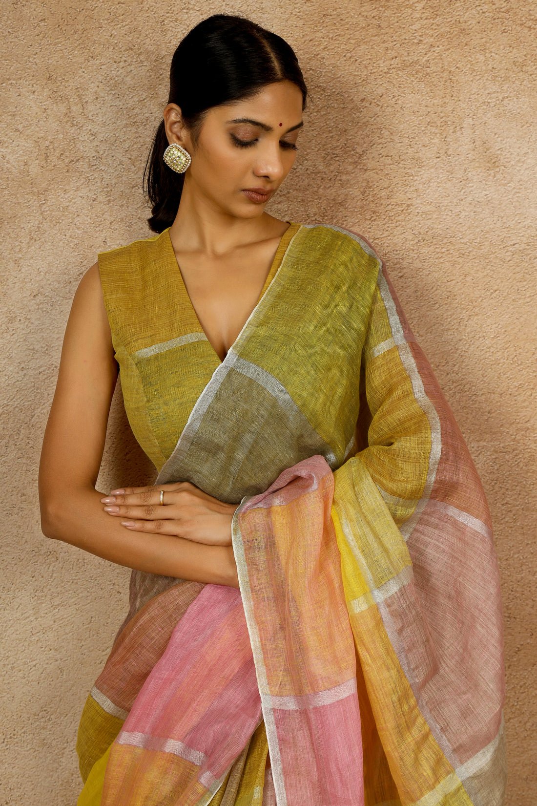 Holika Linen Sari - Image 3