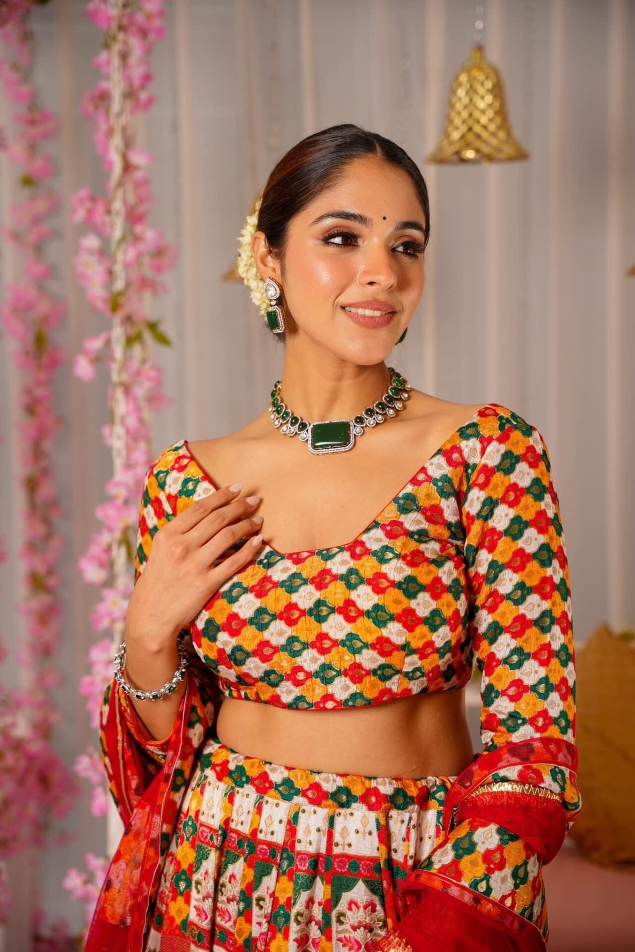 Lakshmi silk lehenga set - Image 3