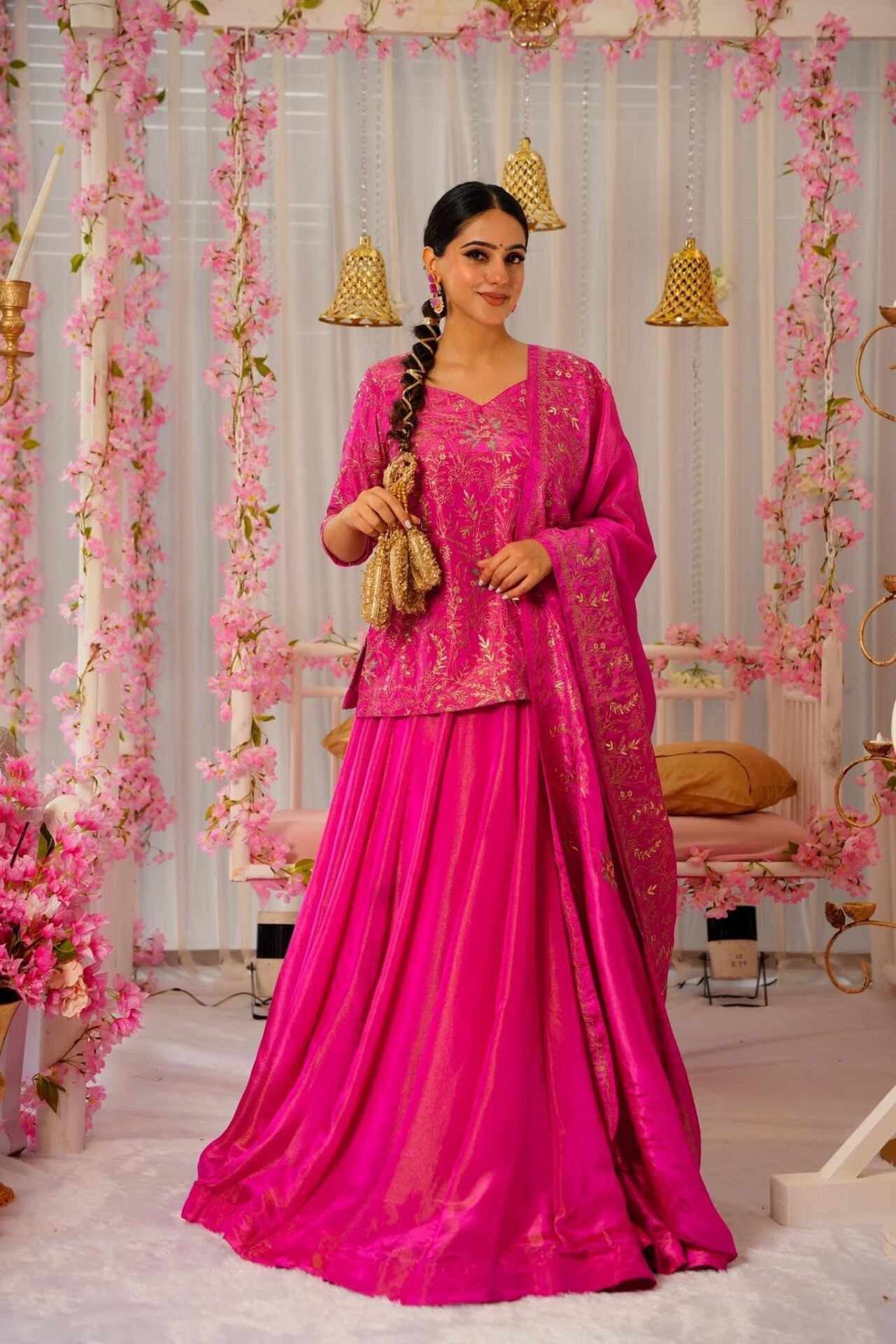 Sovereign pink lehenga choli set - Image 4