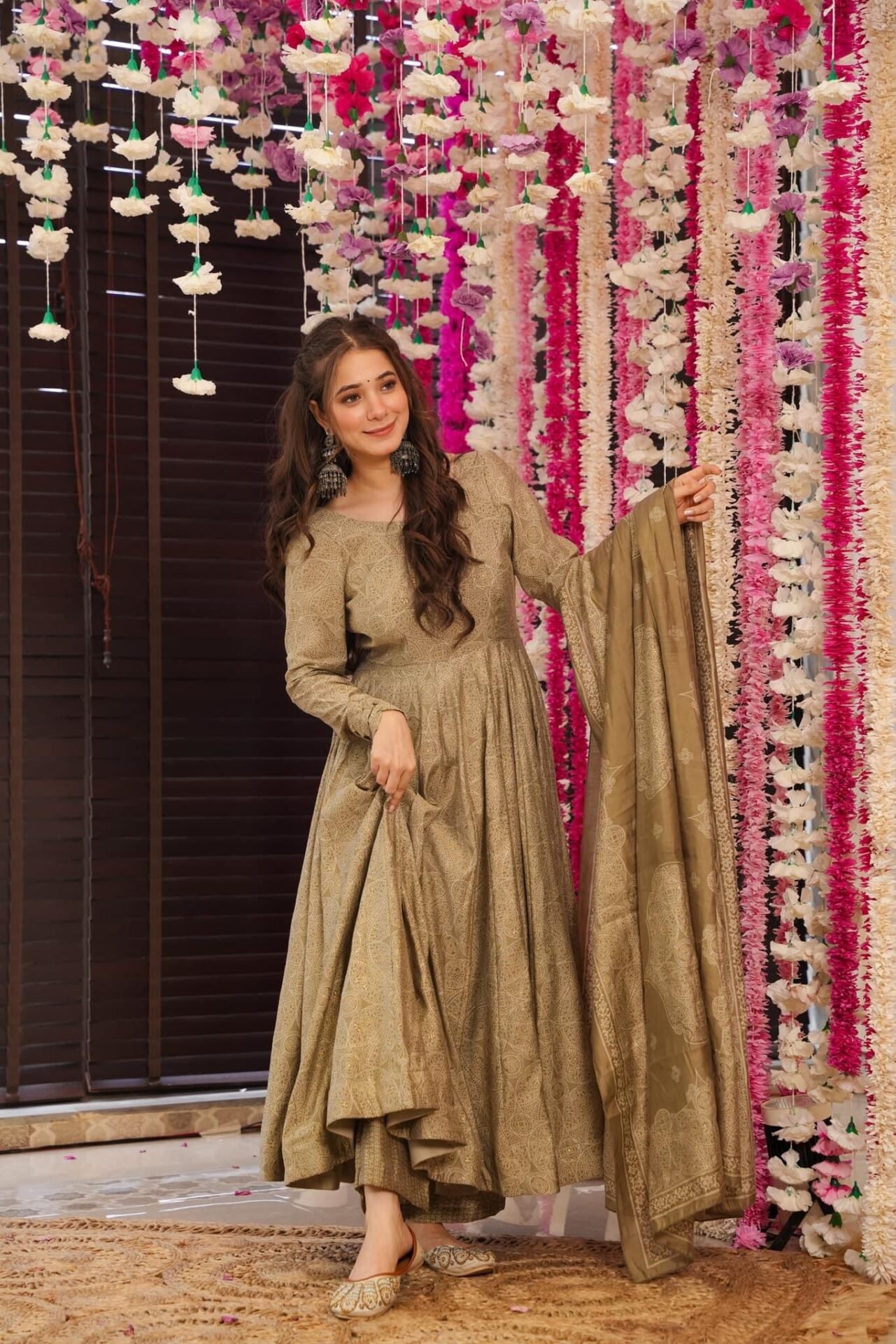Dusty ash muslin suit set - Image 4