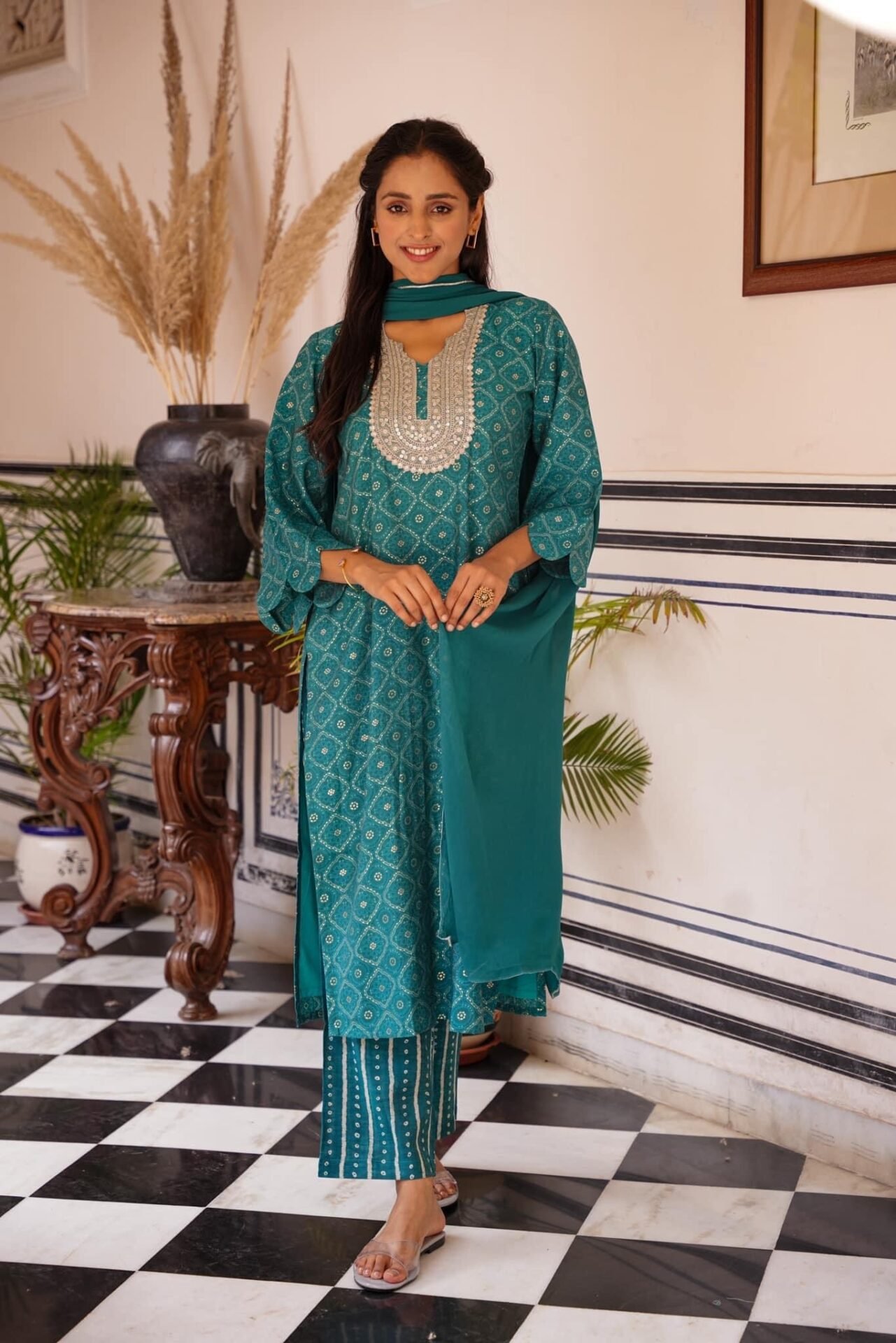 SHANAYA MUSLIN SUIT SET - Image 3