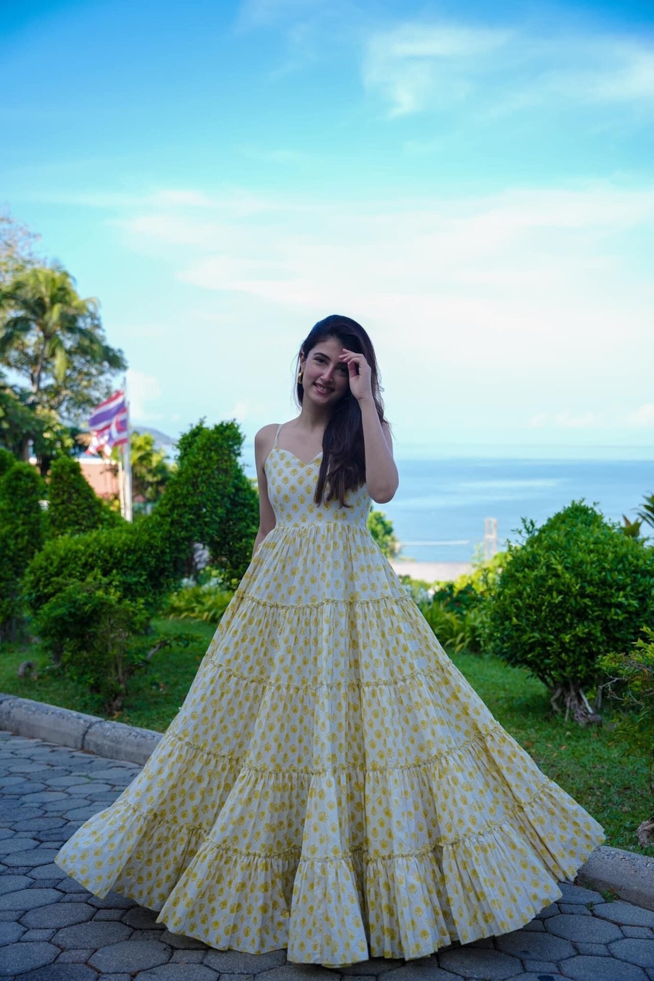 rosa white cotton dress