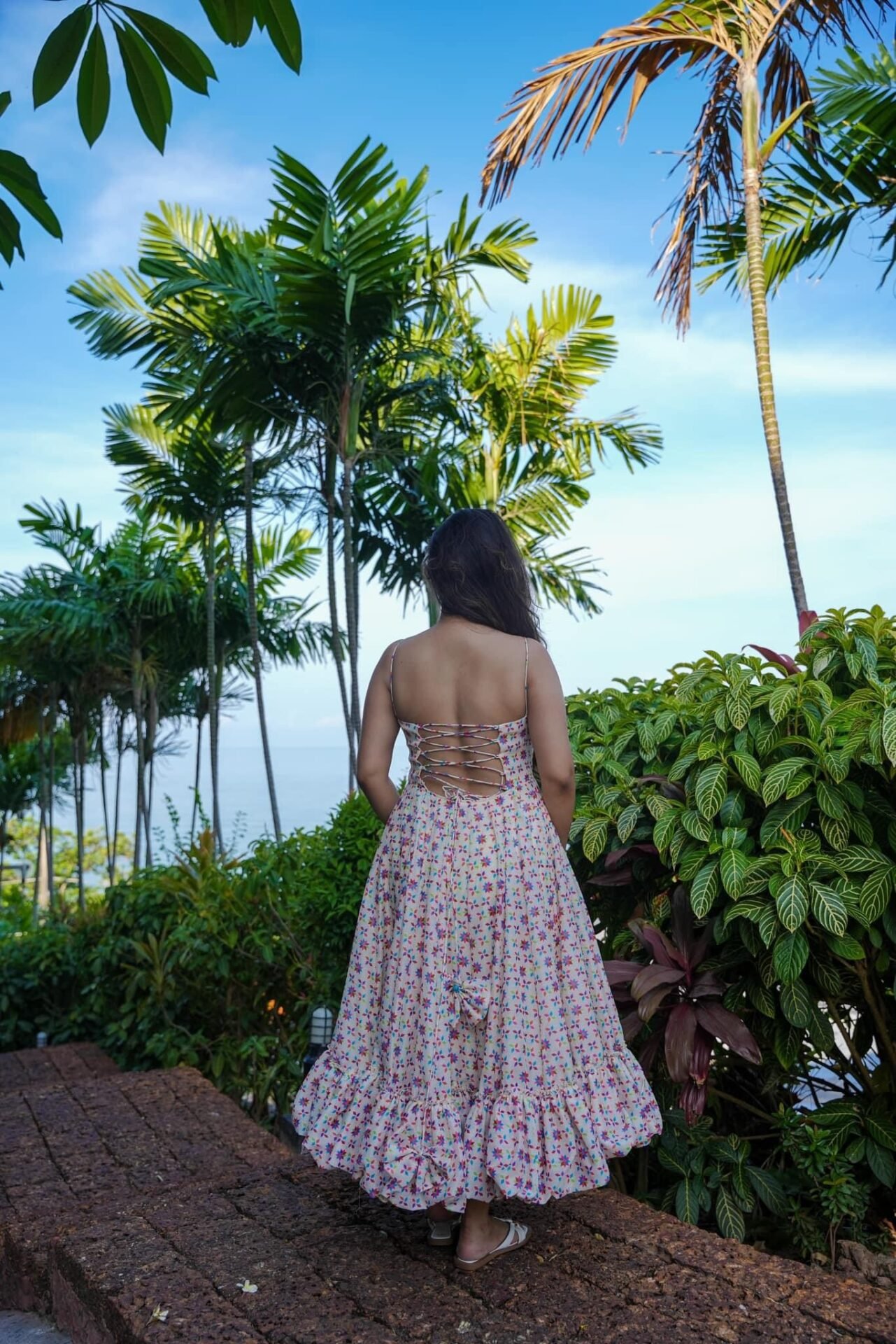 Ruched chanderi dress - Image 4