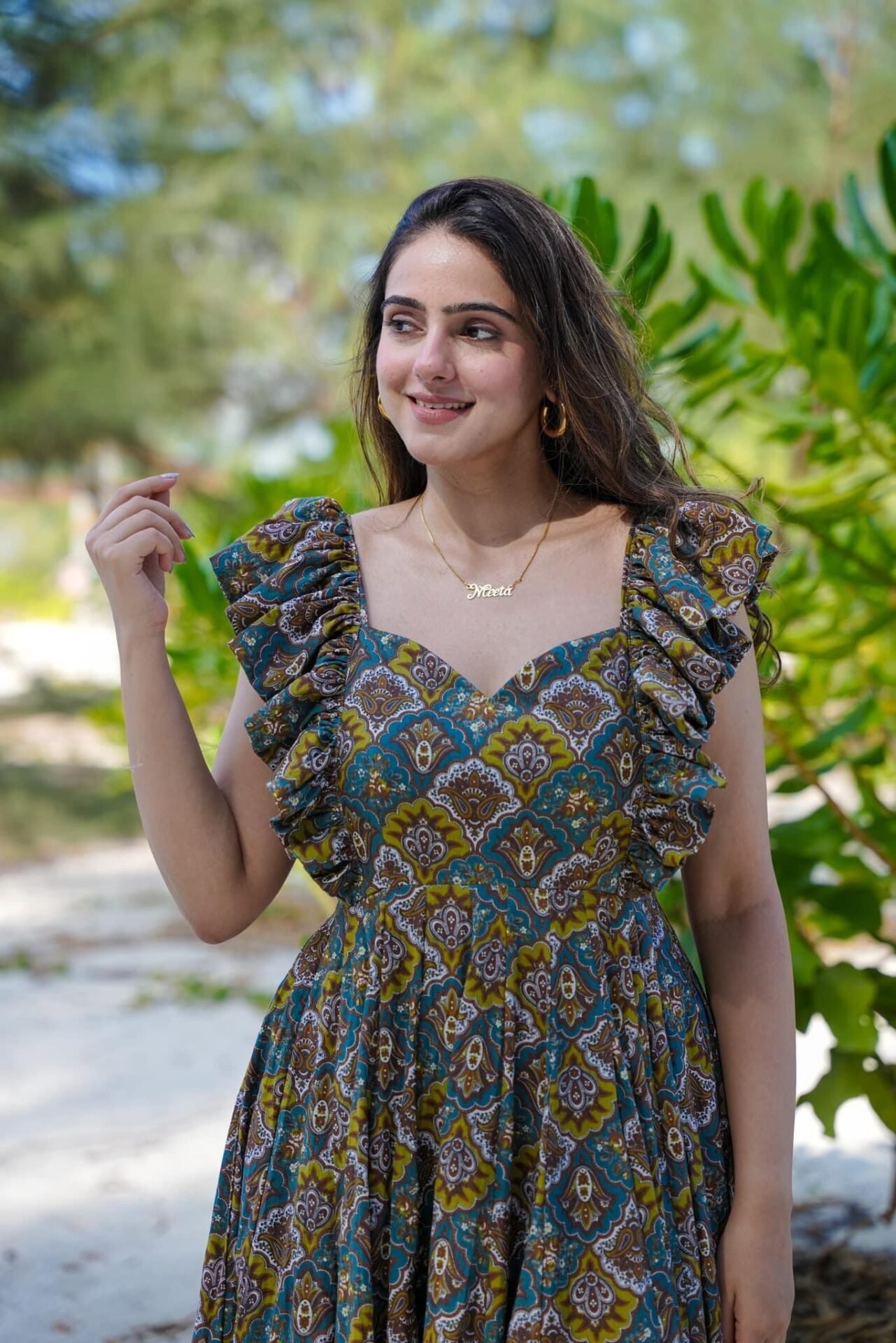 Silvie cotton frilled dress - Image 2