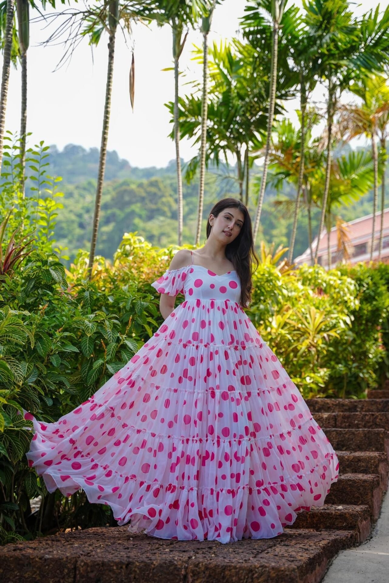 Elf polka dot georgette dress - Image 3