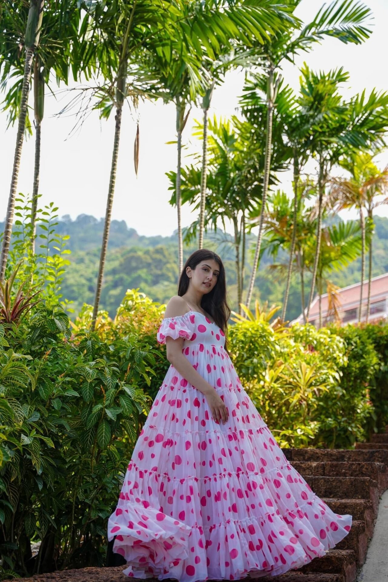 Elf polka dot georgette dress - Image 4