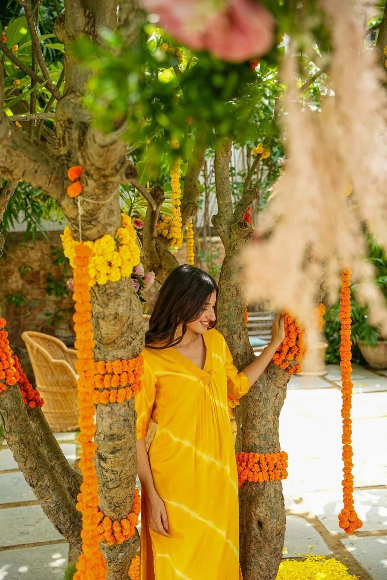 Yellow STRIPS KURTA SET - Image 3