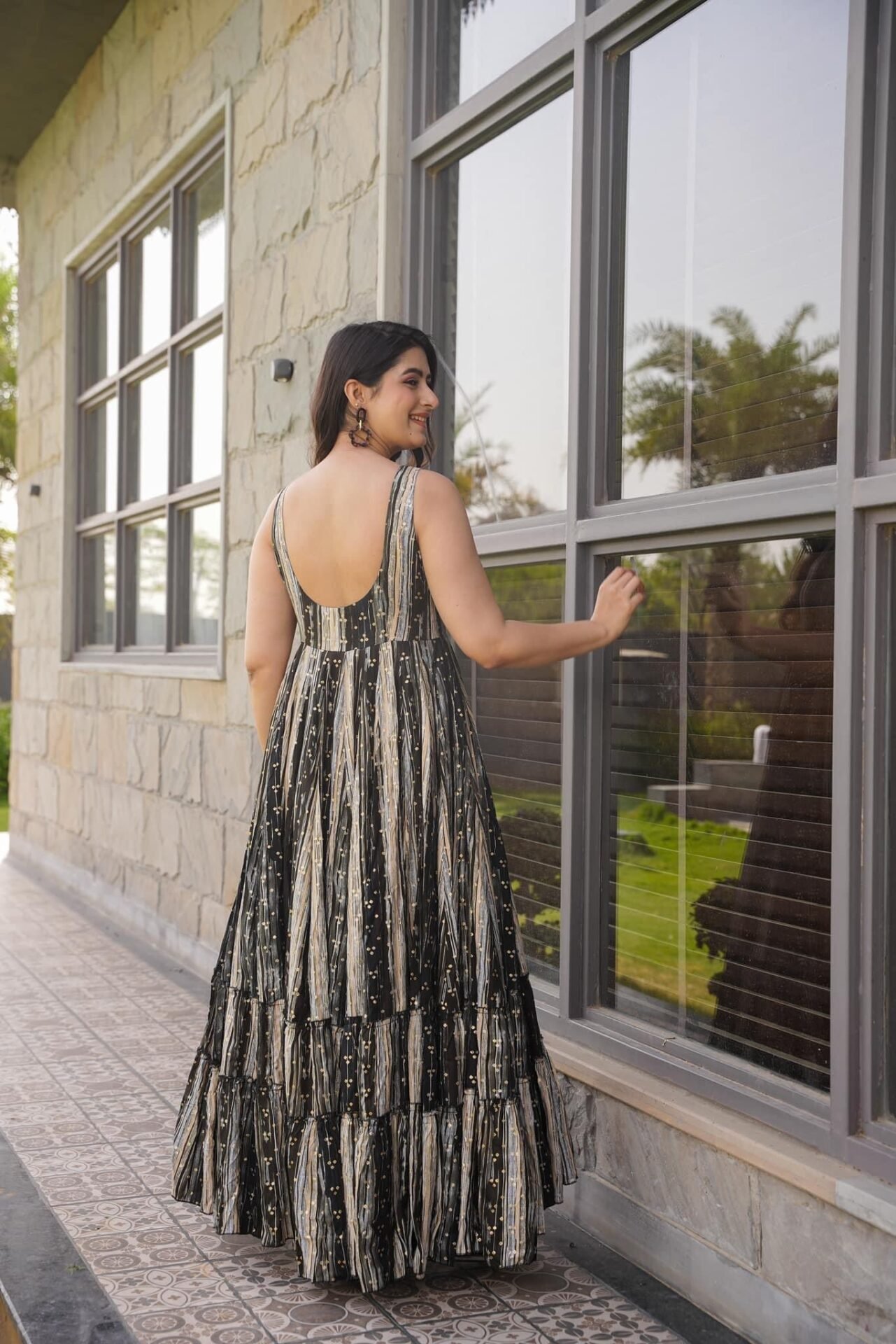 Kayla RAYON BLACK DRESS - Image 4