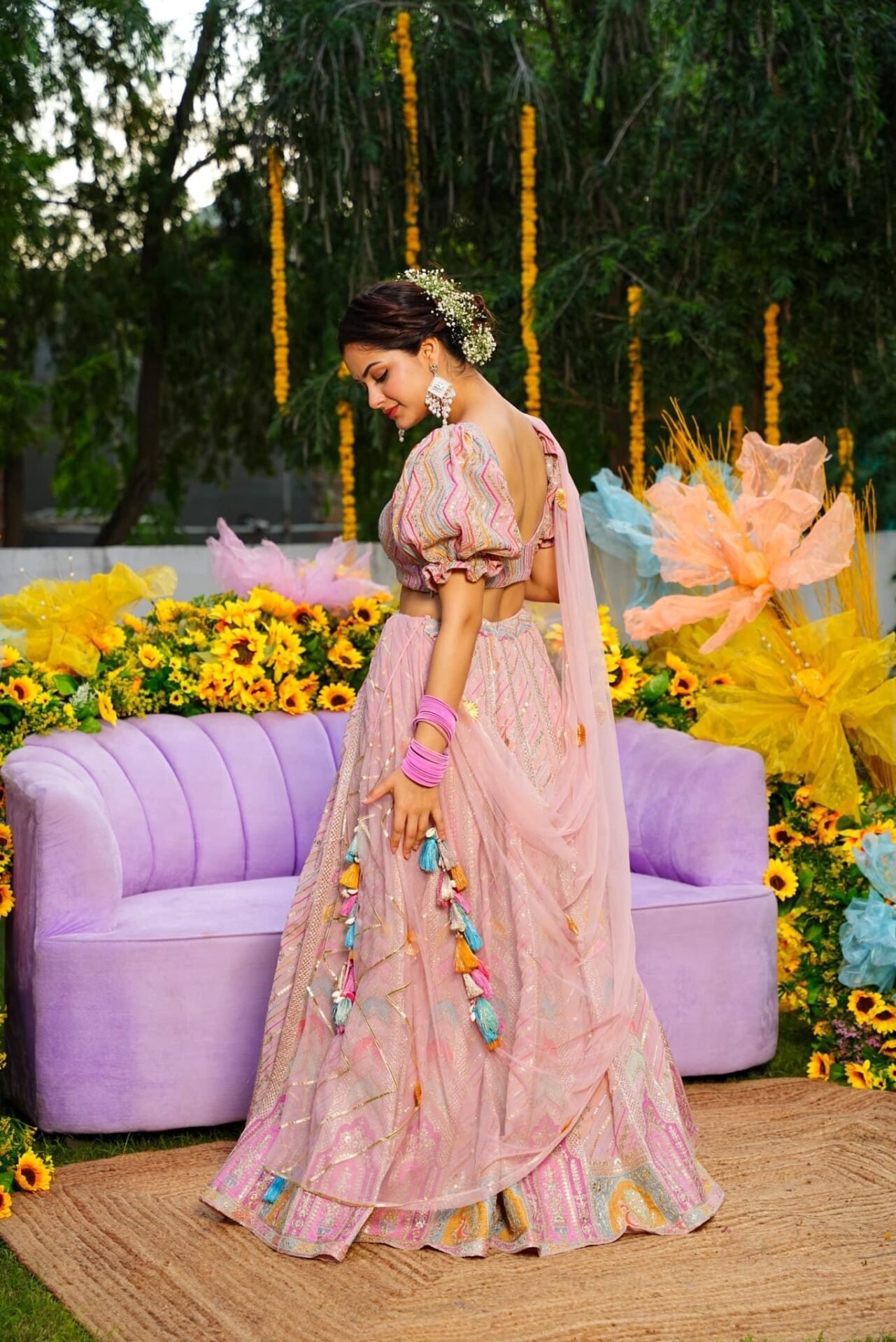 Pink Marshmallow lehenga choli set - Image 3