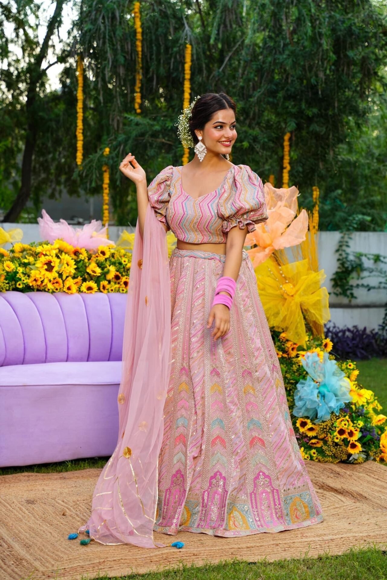 Pink Marshmallow lehenga choli set - Image 2