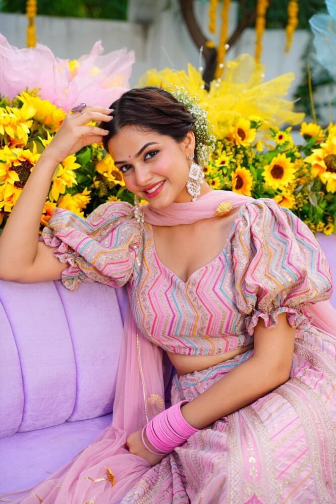 Pink Marshmallow lehenga choli set - Image 4