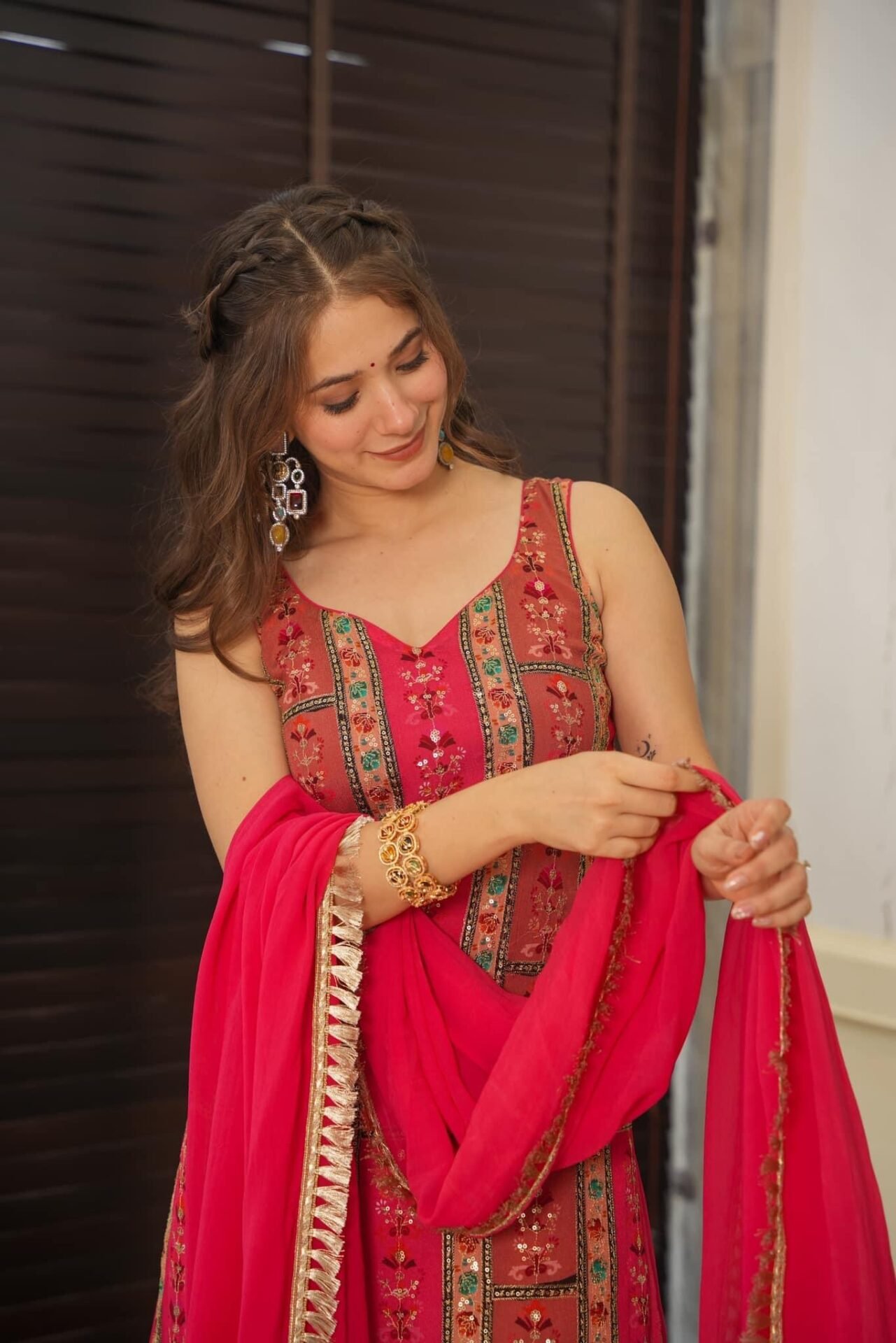 Chitra bright kurta-palazzo set - Image 2