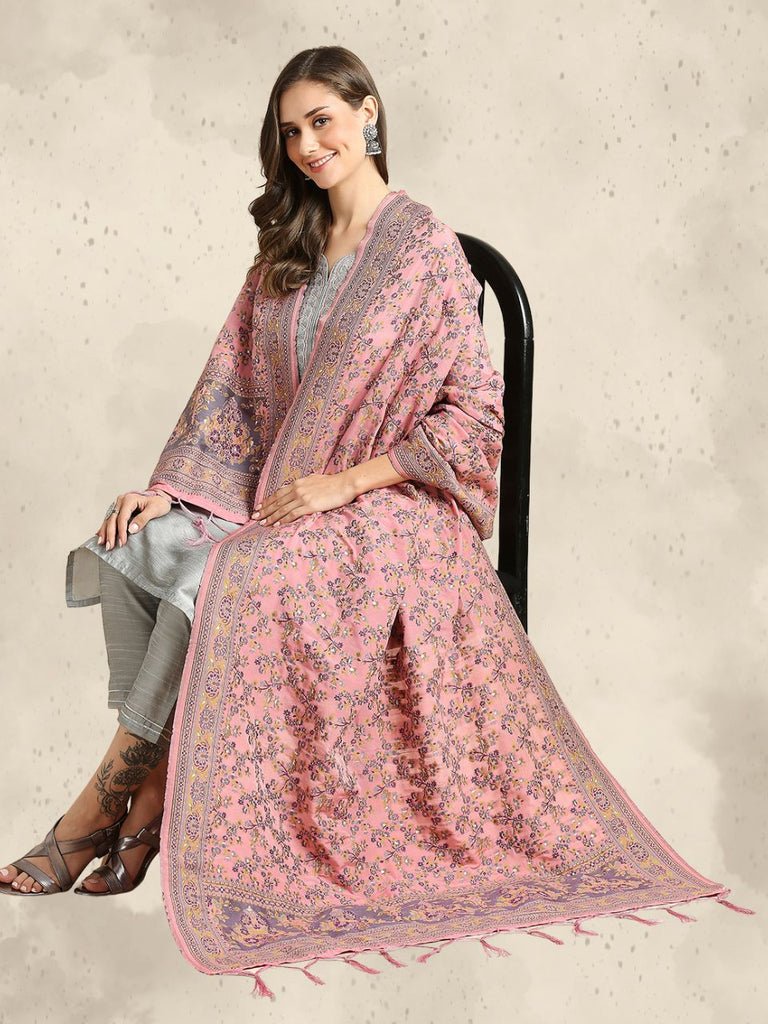 Banarasi Dupatta with Pashmina Style Weaving