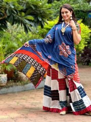 Pure Cotton Mul Dupatta with Hand Patch Work
