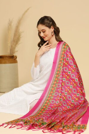 Patola Printed Art Silk Dupatta