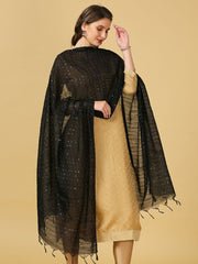 Sequined Cotton Silk Dupatta