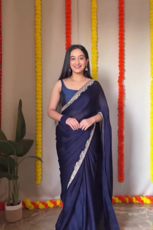 Women's Traditional Silk Blend Saree Combo In Multi Shades with Intricate Embroidered Borders, Matching Blouses, and Elegant Festive Appeal for Weddings, Celebrations, and Cultural Events