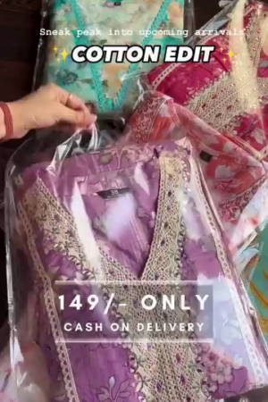 Floral Printed Cotton Kurti Collection for Women with Intricate Lace Work Neck Design, Soft Breathable Fabric, and Vibrant Summer-Friendly Colors – Perfect for Daily Wear and Casual Outings