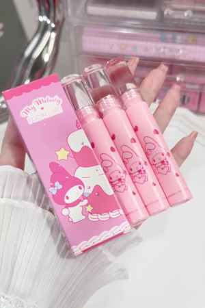 Focallure x My Melody Limited Edition Sweetheart Glossy Lip Tint Set – Long-Lasting, Moisturizing, and Super Pigmented Lip Colors in Adorable Sanrio-Inspired Packaging