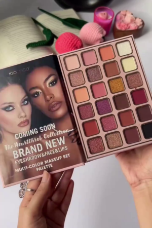 All-in-One Multi-Color Makeup Set Palette Featuring 24 Vibrant Eyeshadows, 6 Radiant Highlighters, and 18 Creamy Lip & Face Shades for a Complete Glam Look