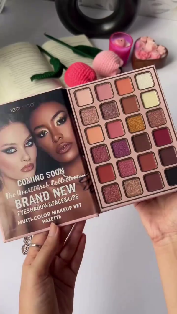All-in-One Multi-Color Makeup Set Palette Featuring 24 Vibrant Eyeshadows, 6 Radiant Highlighters, and 18 Creamy Lip & Face Shades for a Complete Glam Look