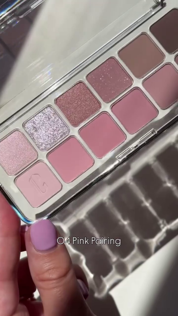 Pro Eye Palette Air – 04 Pink Pairing: Lightweight 10-Shade Eyeshadow Palette Featuring Matte, Shimmer, and Glitter Finishes in Soft Rosy and Mauve Tones for Everyday Romantic Looks - Image 2