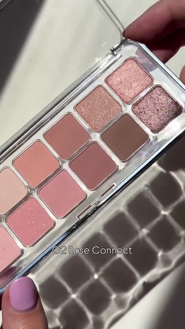 Pro Eye Palette Air – 04 Pink Pairing: Lightweight 10-Shade Eyeshadow Palette Featuring Matte, Shimmer, and Glitter Finishes in Soft Rosy and Mauve Tones for Everyday Romantic Looks - Image 3