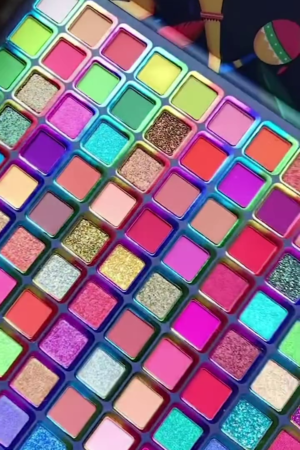 Ultimate Multi-Color Eyeshadow Palette – 99 Highly Pigmented Matte, Shimmer, and Glitter Shades – Rainbow-Inspired Vibrant and Neutral Tones for Bold, Creative, and Everyday Makeup Looks – Long-Lasting, Blendable, and Cruelty-Free Formula in Festive Packaging