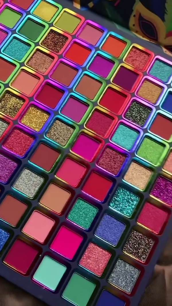 Ultimate Multi-Color Eyeshadow Palette – 99 Highly Pigmented Matte, Shimmer, and Glitter Shades – Rainbow-Inspired Vibrant and Neutral Tones for Bold, Creative, and Everyday Makeup Looks – Long-Lasting, Blendable, and Cruelty-Free Formula in Festive Packaging - Image 3