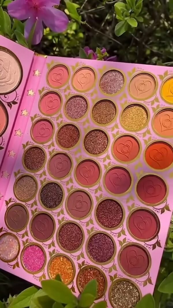 All-in-One Luxury Rose-Embossed Makeup Palette – Complete Collection of Highly Pigmented Eyeshadows, Glitters, Highlighters, Bronzers, and Blushes in Vibrant and Neutral Shades for Face and Eyes - Image 3