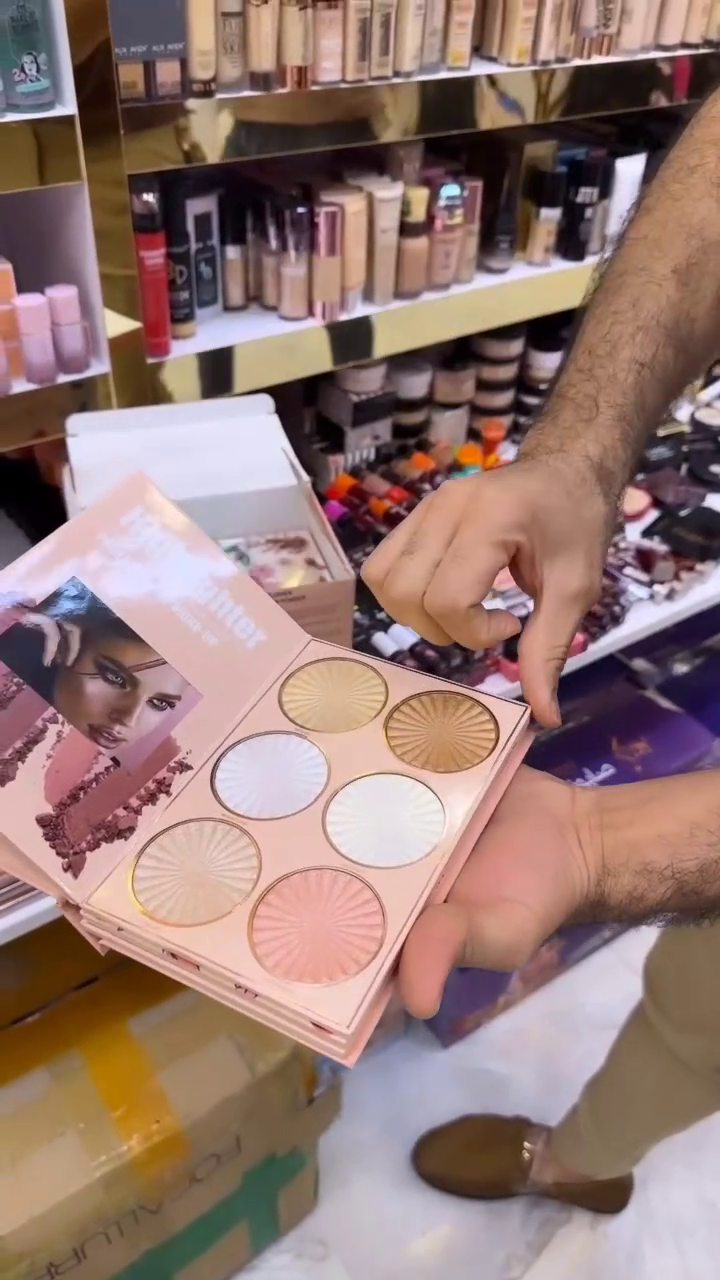 All-in-One Professional Makeup Palette – 3-Layer Kit Featuring 24 Highly Pigmented Eyeshadows, 6 Radiant Highlighters, and 9 Contour & Setting Powders for Full Face Glam - Image 2